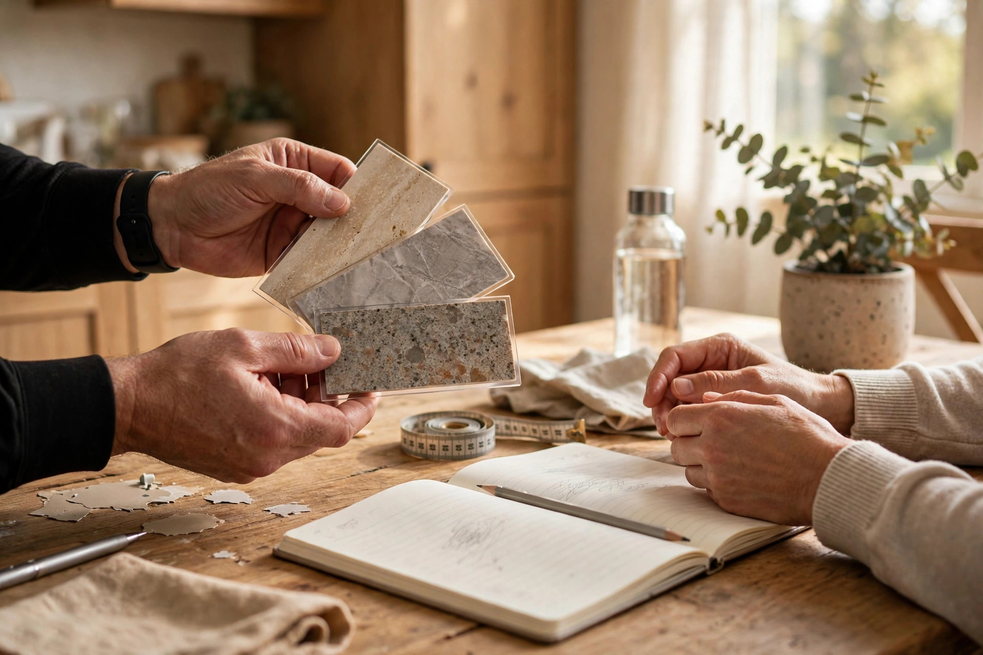 Finish samples at your kitchen table